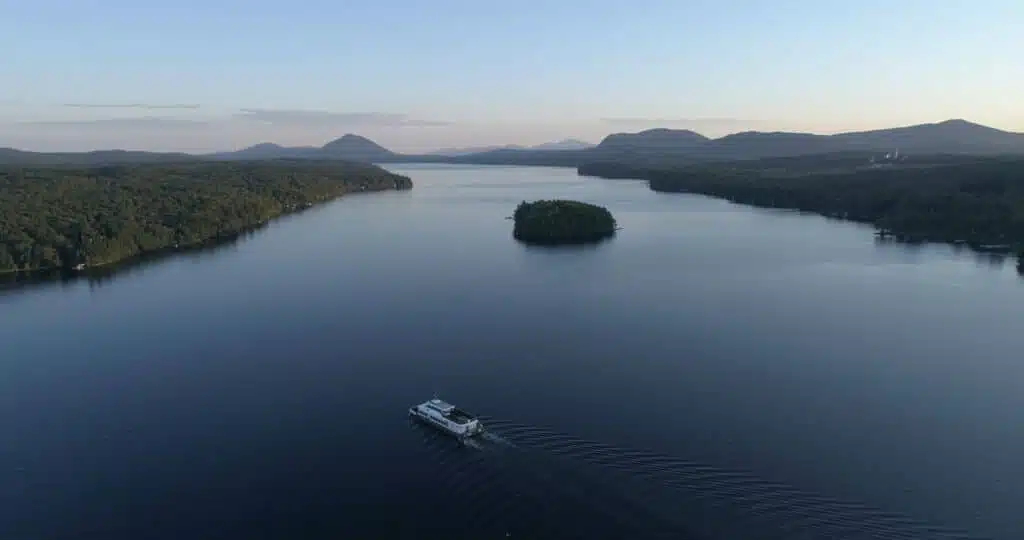 Vue de l'hôtel Versō: le lac Memphrémagog