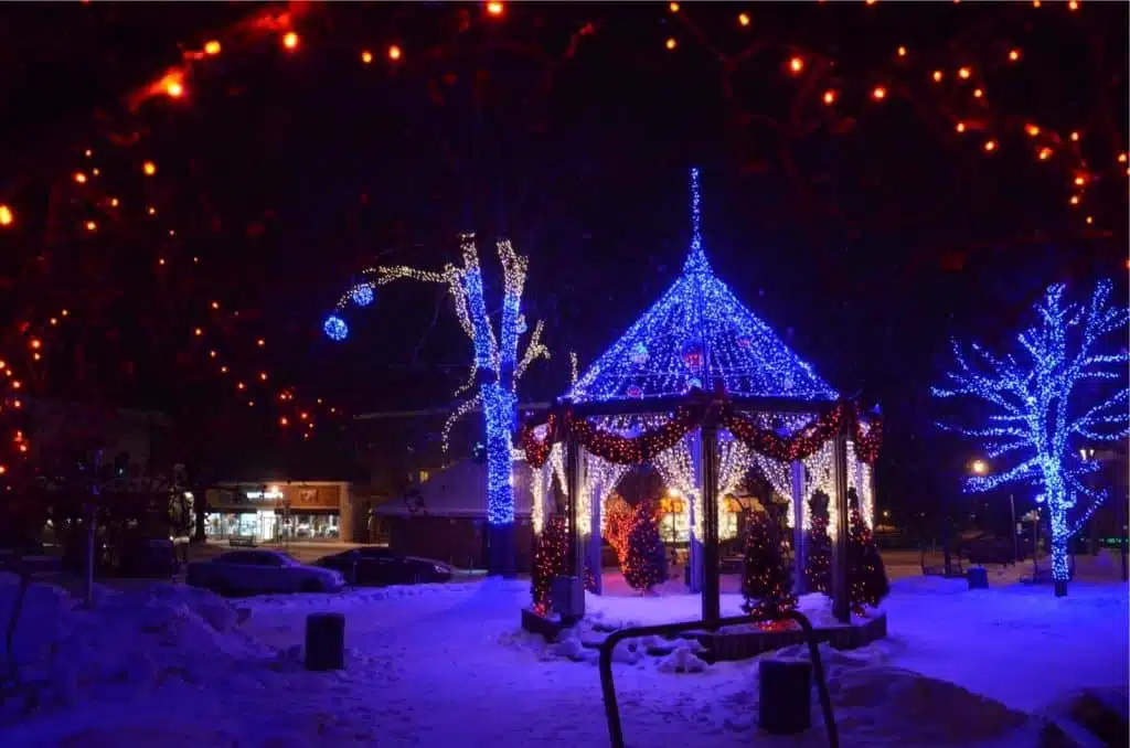 Parc des Braves, Magog, temps des Fêtes
