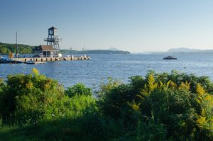 Vue sur le lac Memphrémagog