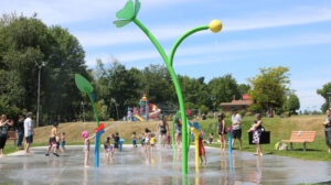 Jeux d'eau à Magog